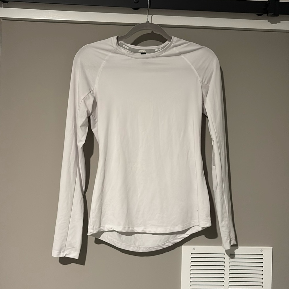 White Adidas long-sleeve